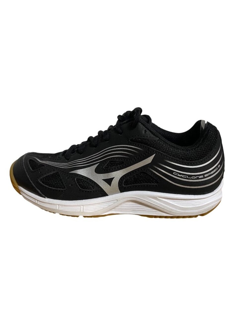 Mizuno Cyclone Speed 3 Womens Indoor Court Shoes Black/Silver Size 6 Volleyball